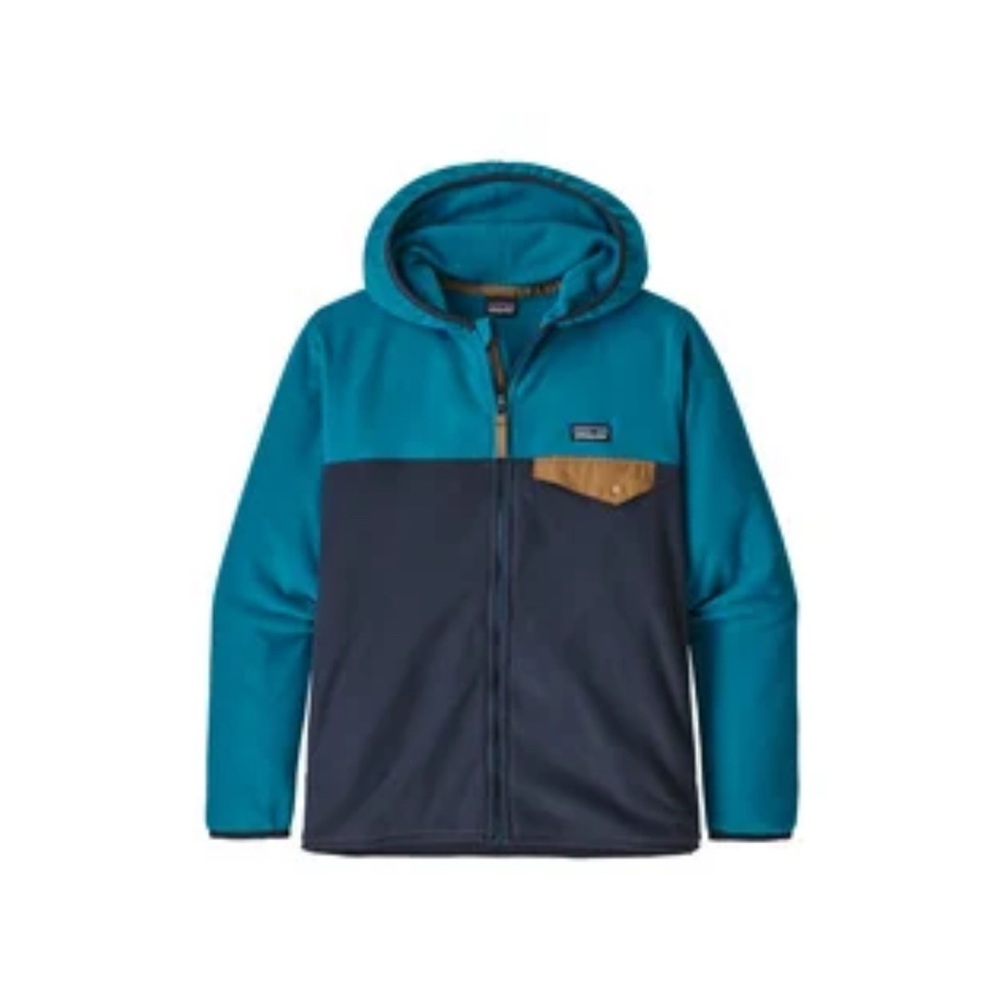 Patagonia Micro D fleece .Kids Blue Full-Zip Hoodie